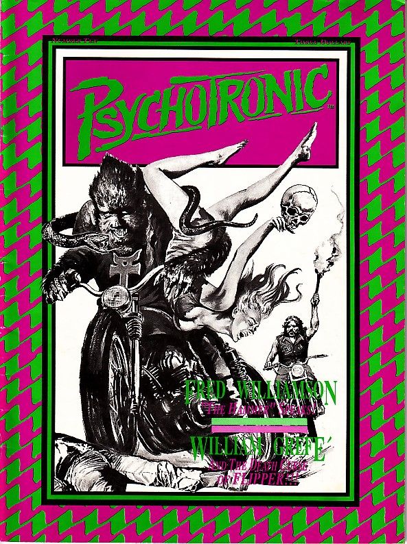 PSYCHOTRONIC VIDEO magazine side cover Issue 10  Vol 1 # 10  1991