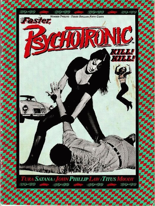 PSYCHOTRONIC VIDEO magazine side cover Issue 12  Vol 1 # 12  1992