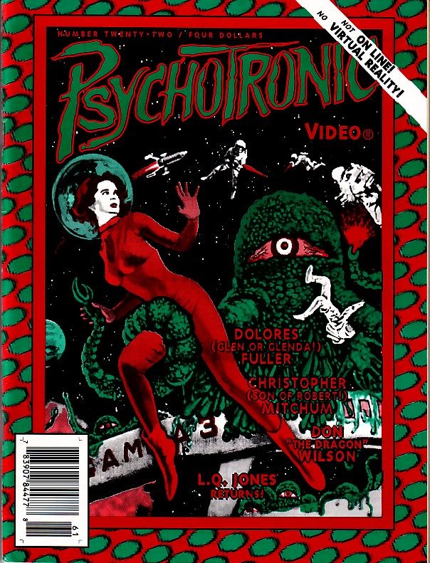 PSYCHOTRONIC VIDEO magazine side cover Issue 22  Vol 1 # 22  1996