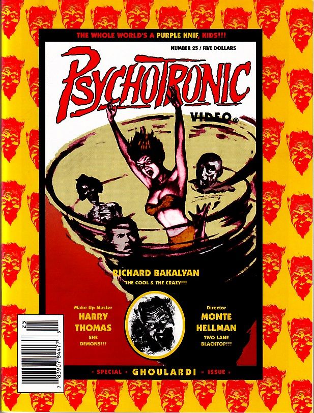 PSYCHOTRONIC VIDEO magazine side cover Issue 25  Vol 1 # 25  1997