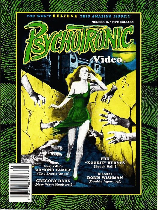 PSYCHOTRONIC VIDEO magazine side cover Issue 26  Vol 1 # 26  1997