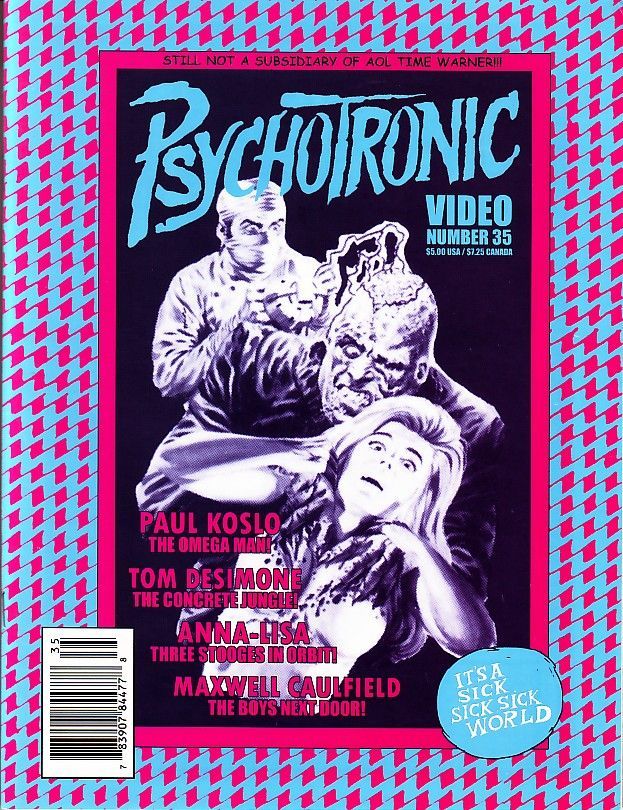 PSYCHOTRONIC VIDEO magazine side cover Issue 35  Vol 1 # 35  2001