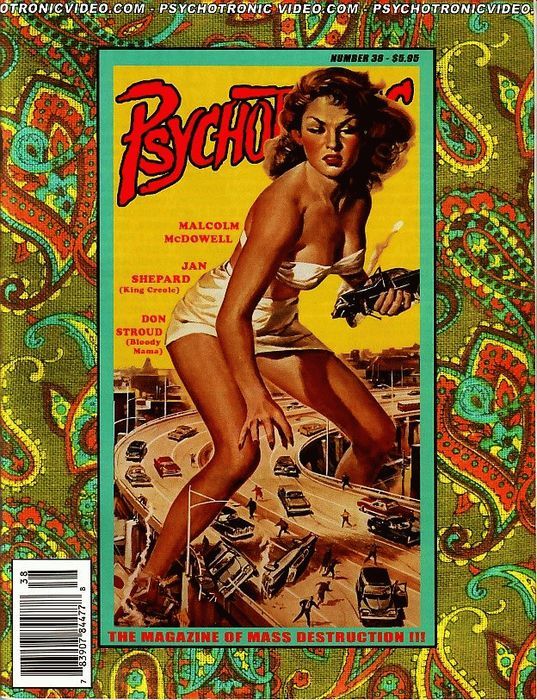 PSYCHOTRONIC VIDEO magazine side cover Issue 38  2003