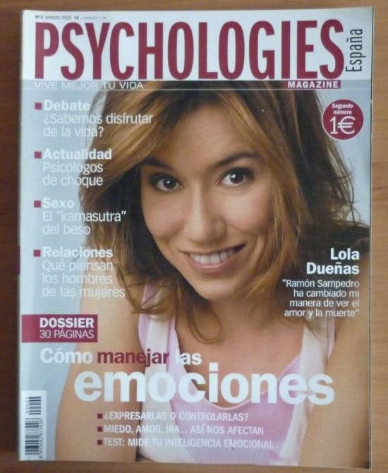 PSYCHOLOGIES ESPANA magazine side cover Issue 2  March 2005