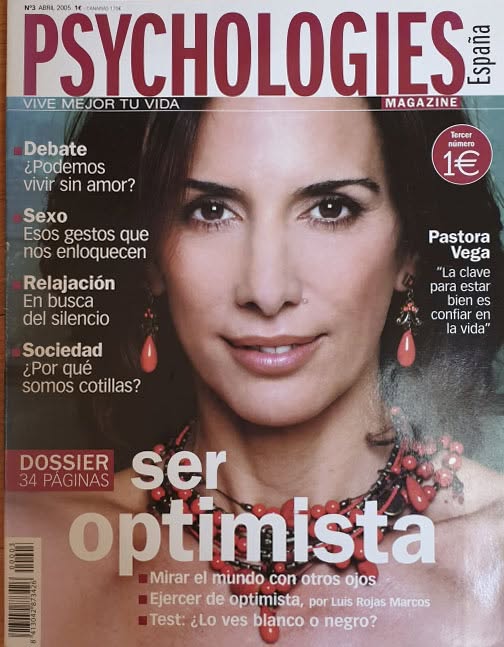 PSYCHOLOGIES ESPANA magazine side cover Issue 3  April 2005