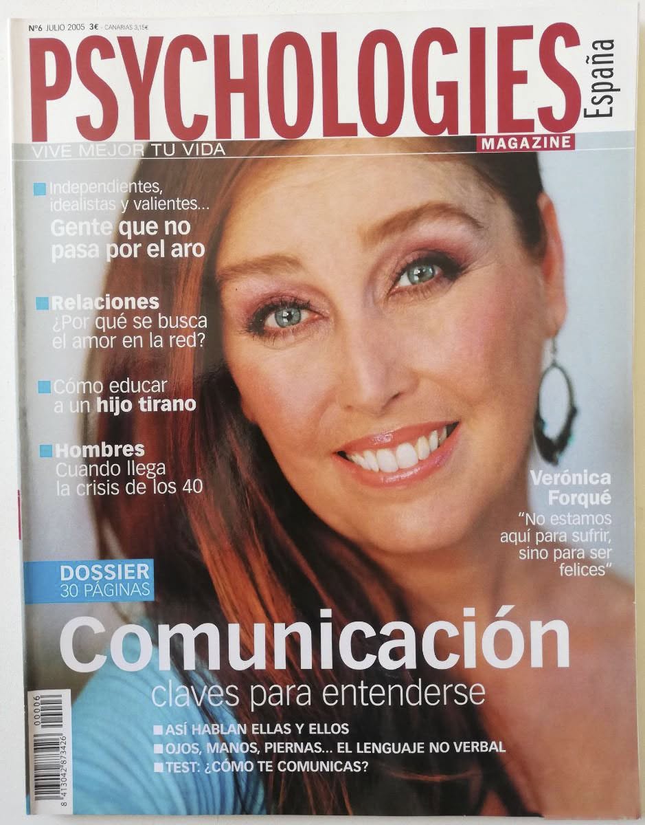 PSYCHOLOGIES ESPANA magazine side cover Issue 6  July 2005