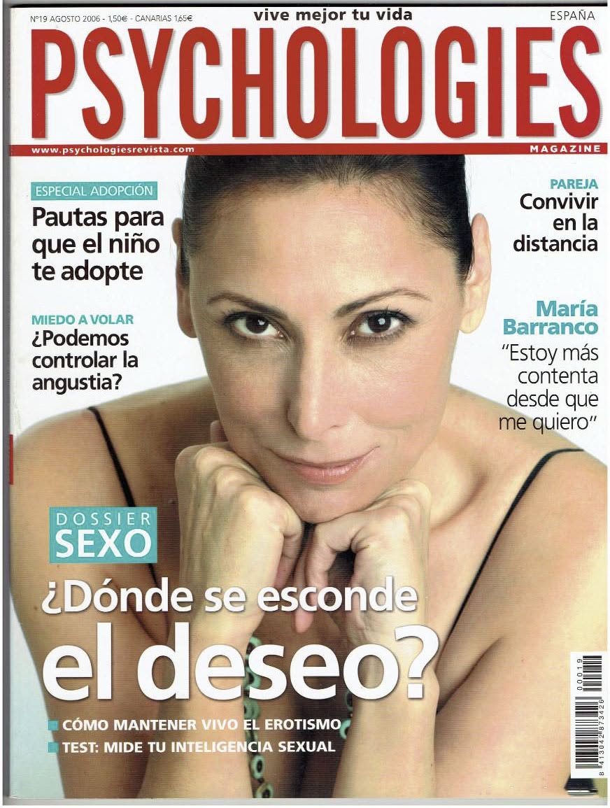 PSYCHOLOGIES ESPANA magazine side cover Issue 19  August 2006