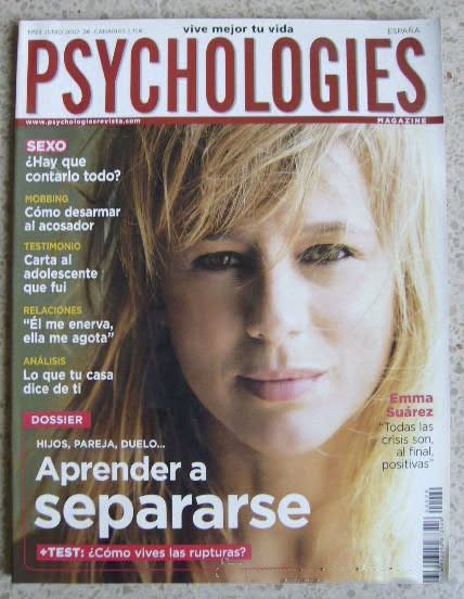 PSYCHOLOGIES ESPANA magazine side cover Issue 29  June 2007