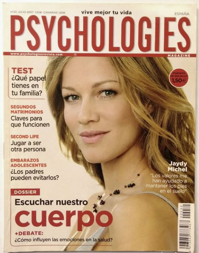 PSYCHOLOGIES ESPANA magazine side cover Issue 30  July 2007