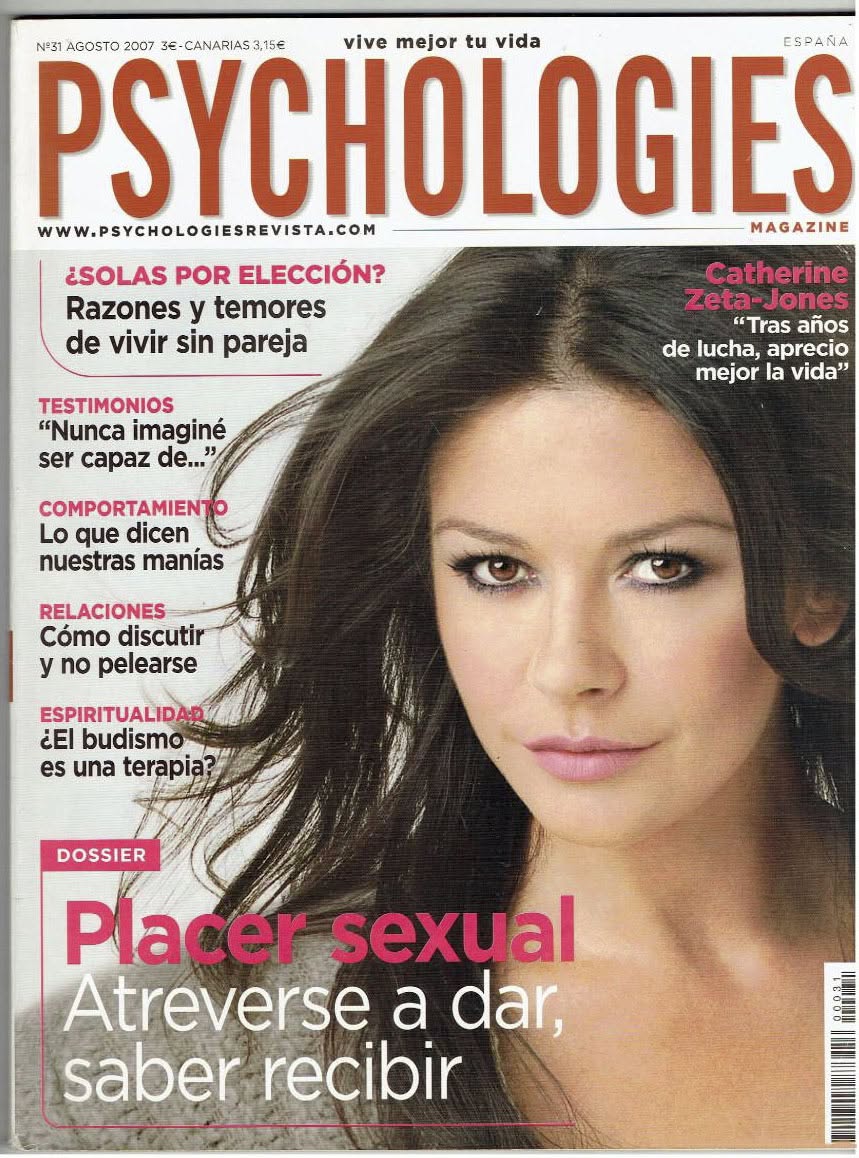 PSYCHOLOGIES ESPANA magazine side cover Issue 31  August 2007