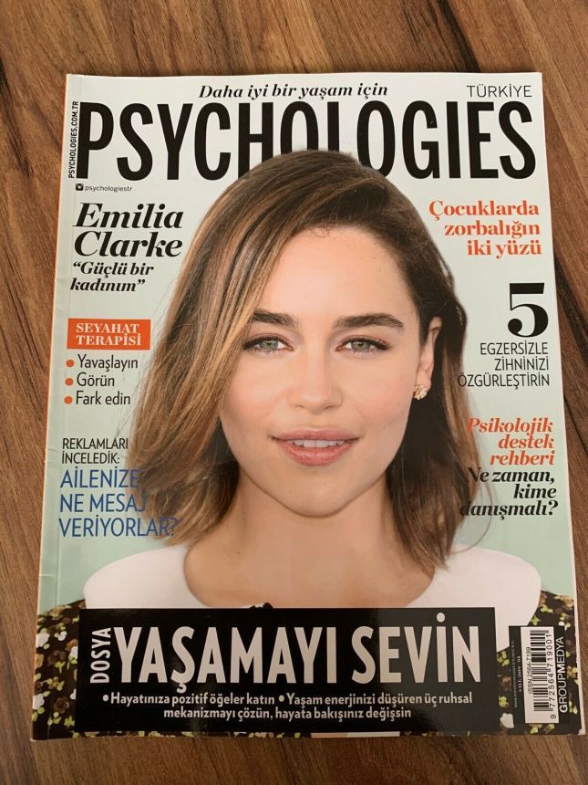 PSYCHOLOGIES TURKEY magazine side cover  April 2019