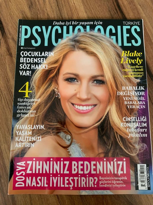 PSYCHOLOGIES TURKEY magazine side cover  June 2019