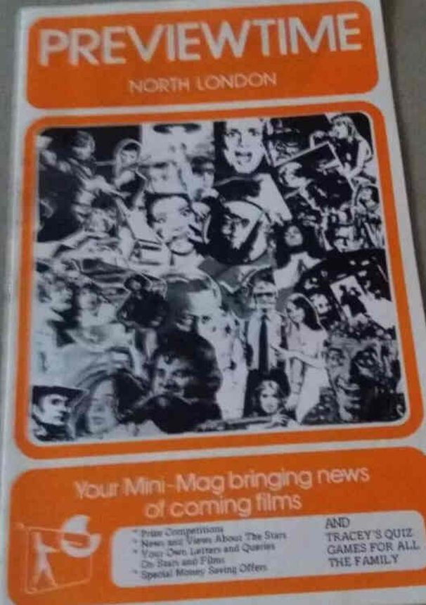 PREVIEWTIME magazine side cover  April 1975