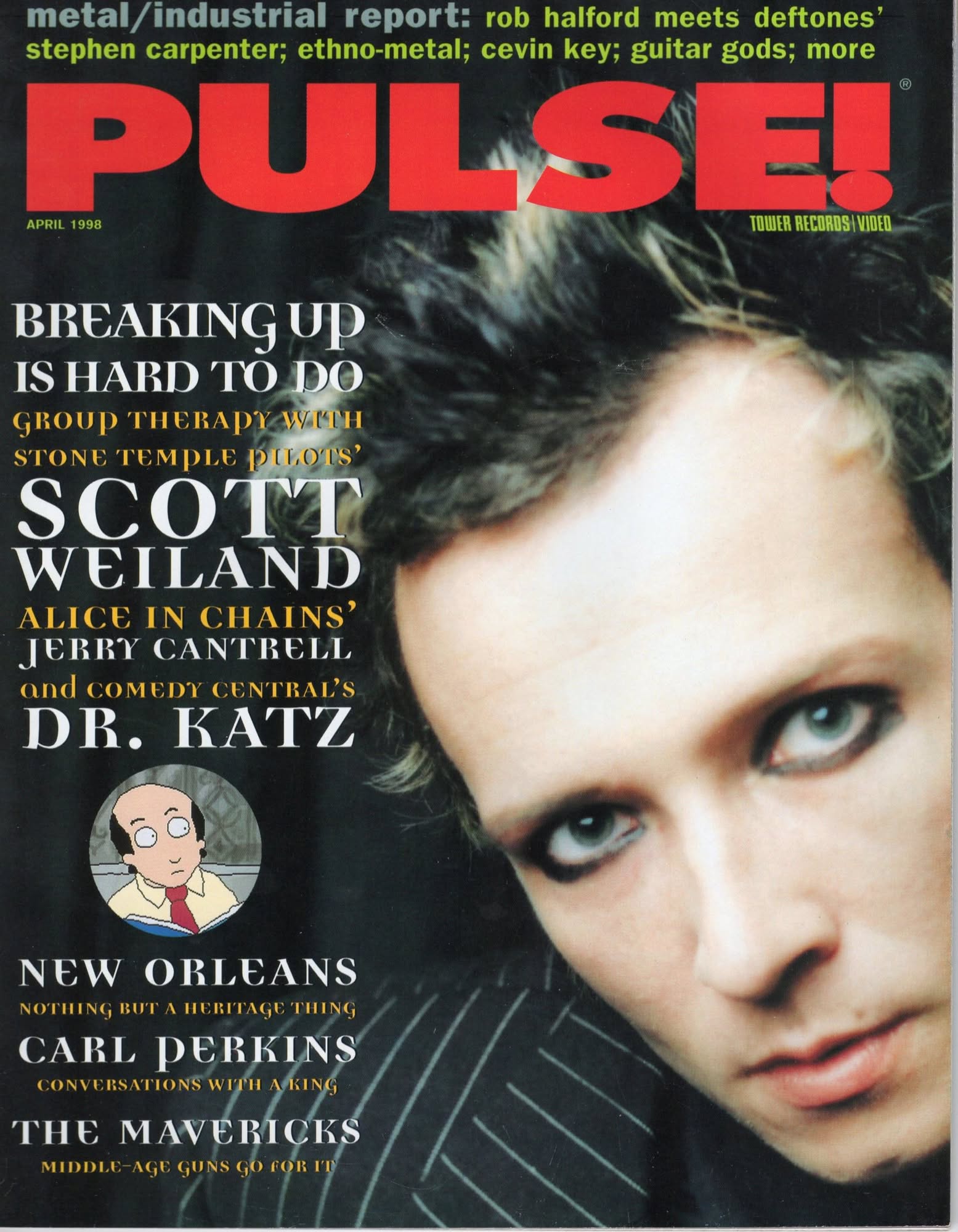 PULSE magazine side cover  April 1998