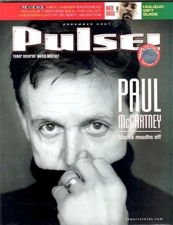 PULSE magazine side cover  December 2001