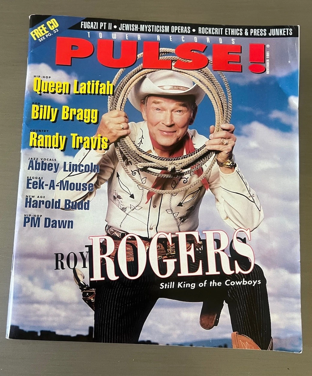 PULSE magazine side cover  November 1991