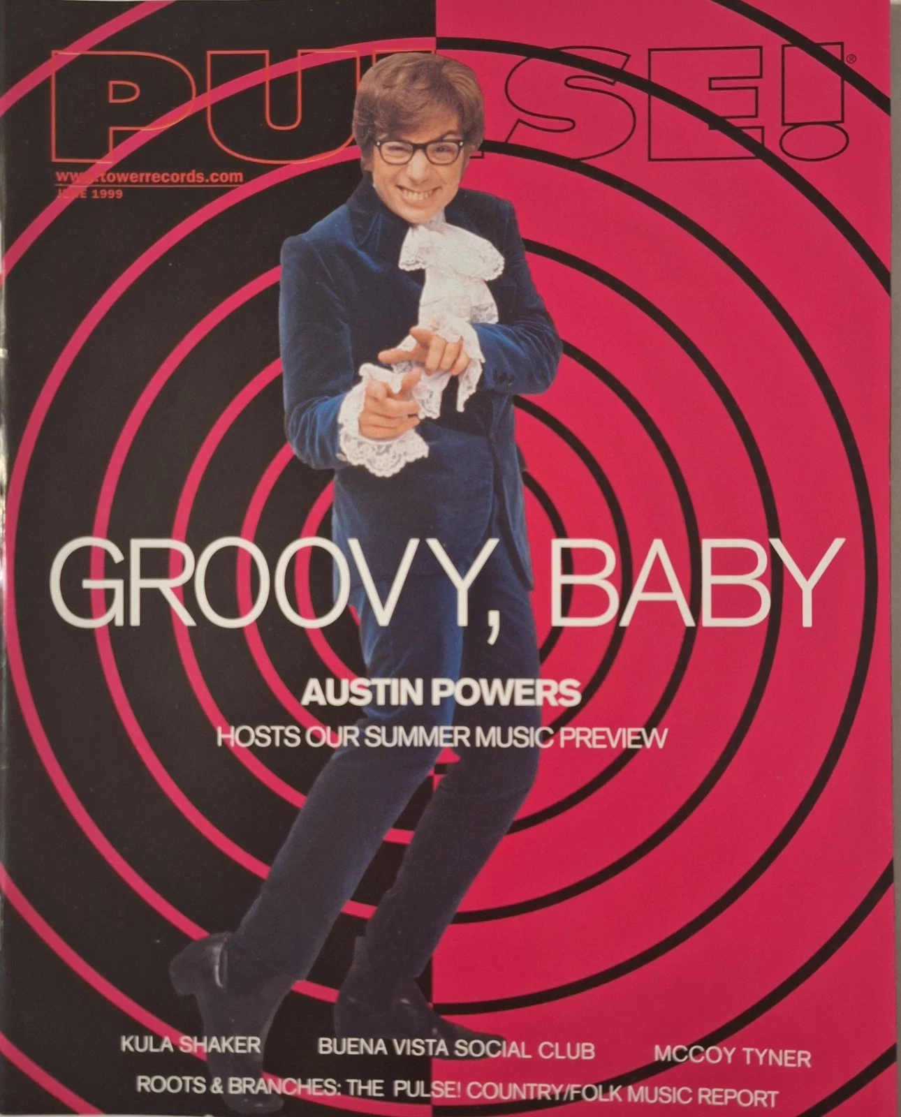 PULSE magazine side cover  June 1999