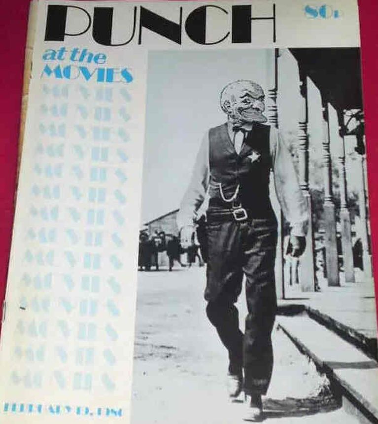 PUNCH AT THE MOVIES magazine side cover 19 February 1986