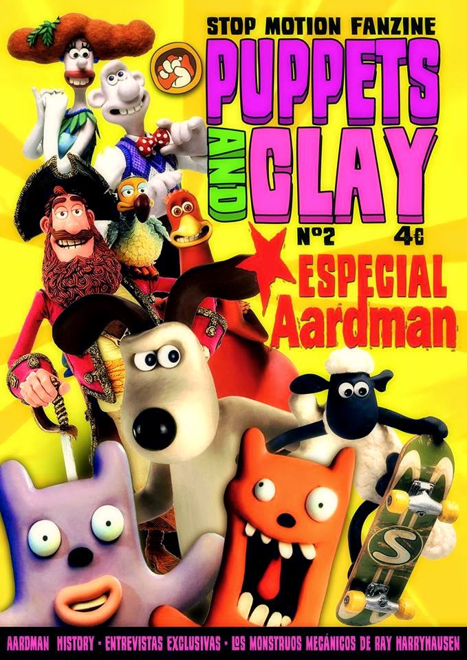 PUPPETS AND CLAY magazine side cover Issue 2  2011