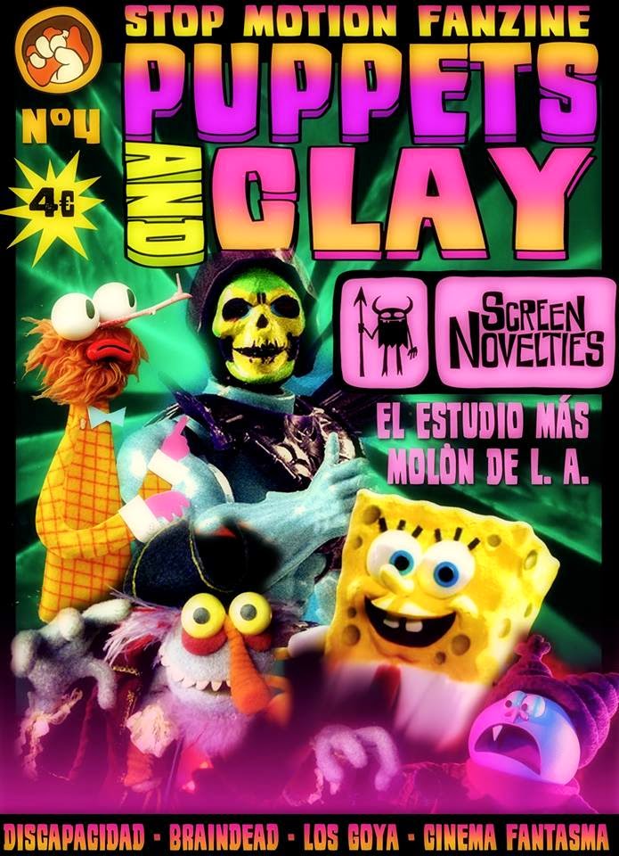 PUPPETS AND CLAY magazine side cover Issue 4  2015