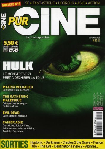 PUR CINE DVD magazine side cover Issue 2 April 2003
