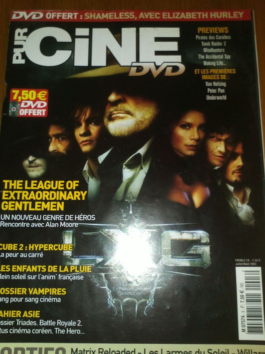 PUR CINE DVD magazine side cover Issue 3 July/August 2003