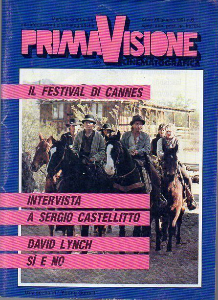 PRIMAVISIONE CINEMATOGRAFICA magazine side cover  June 1991
