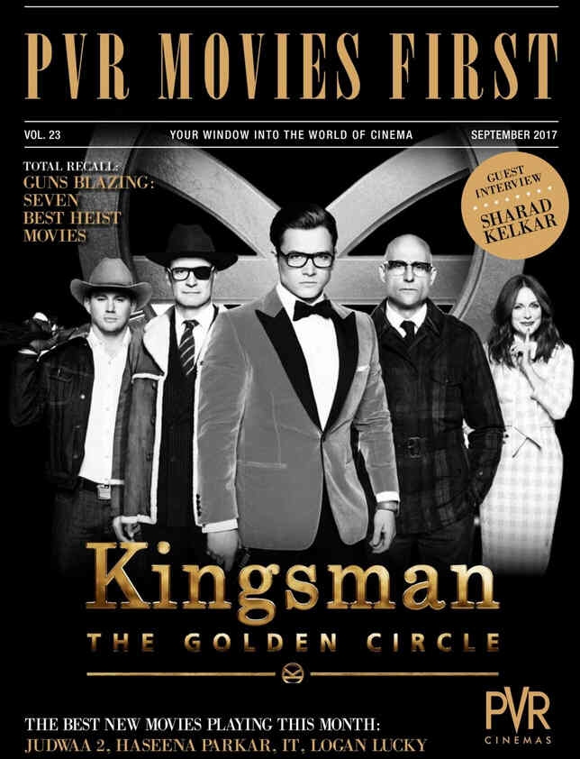 PVR MOVIES FIRST magazine side cover  September 2017