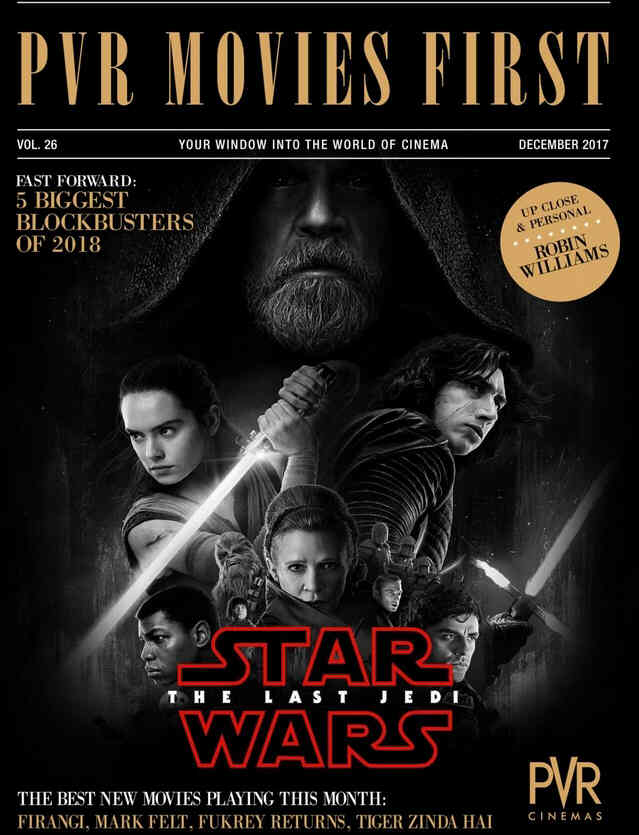 PVR MOVIES FIRST magazine side cover  December 2017