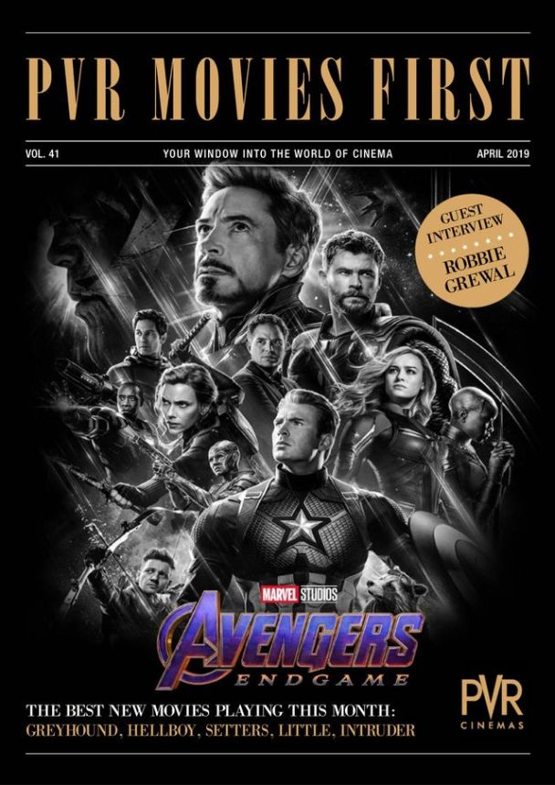 PVR MOVIES FIRST magazine side cover  April 2019