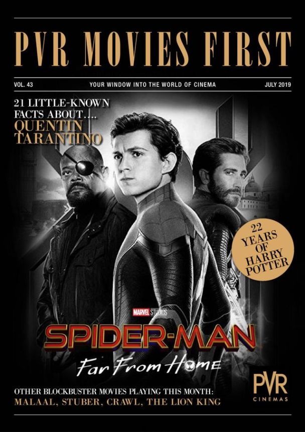 PVR MOVIES FIRST magazine side cover  July 2019