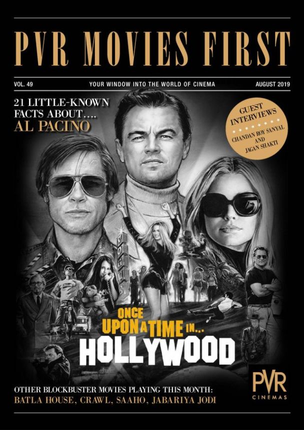 PVR MOVIES FIRST magazine side cover  August 2019