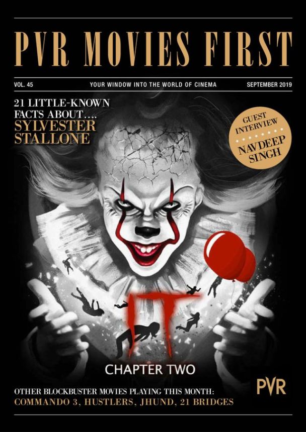 PVR MOVIES FIRST magazine side cover  September 2019