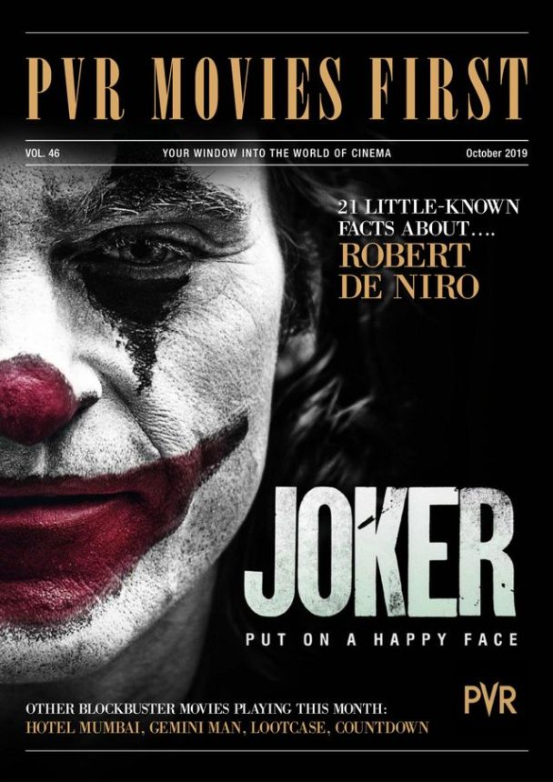 PVR MOVIES FIRST magazine side cover  October 2019