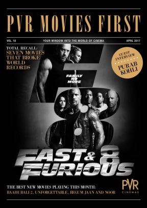 PVR MOVIES FIRST magazine side cover April 2017