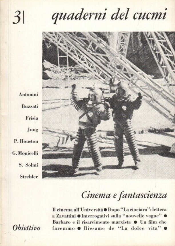 QUADERNI DEL CUCMI magazine side cover Issue 3   1961