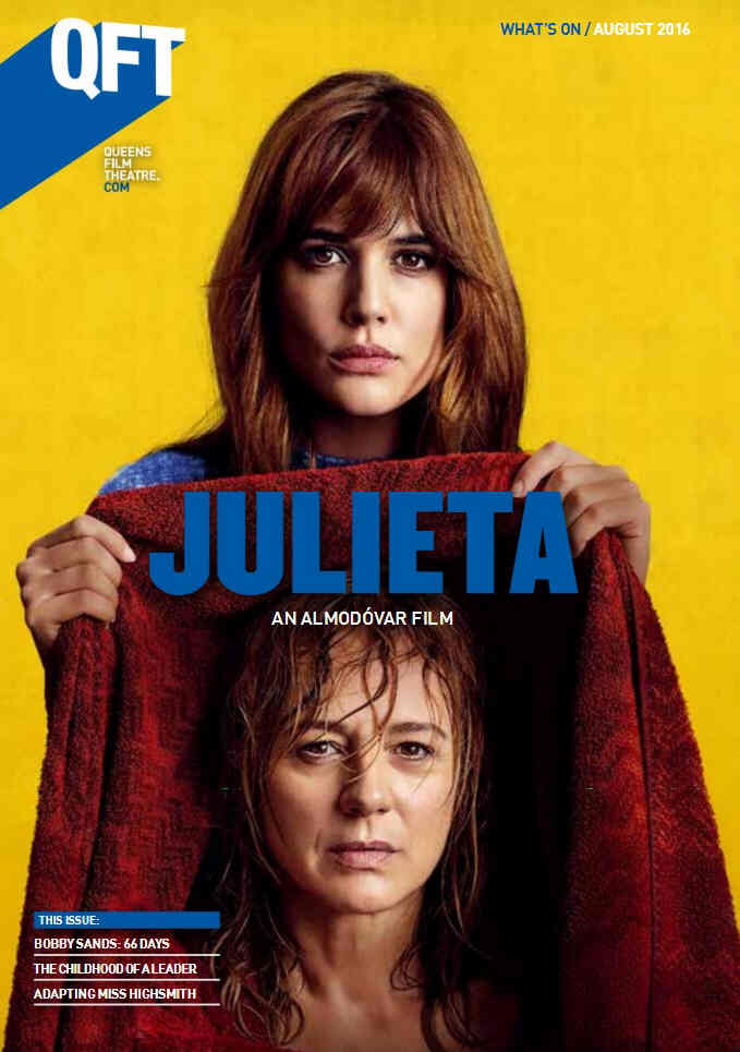 QUEENS FILM THEATRE magazine side cover  August 2016