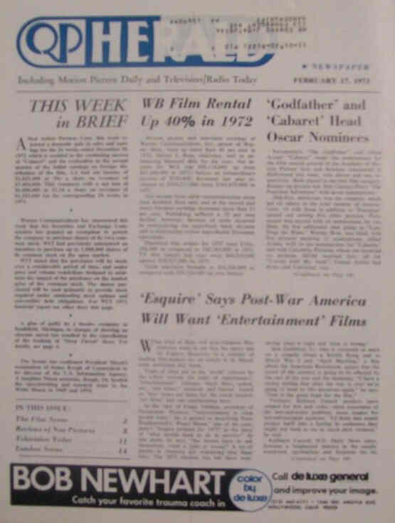 QP HERALD magazine side cover 17 February 1973