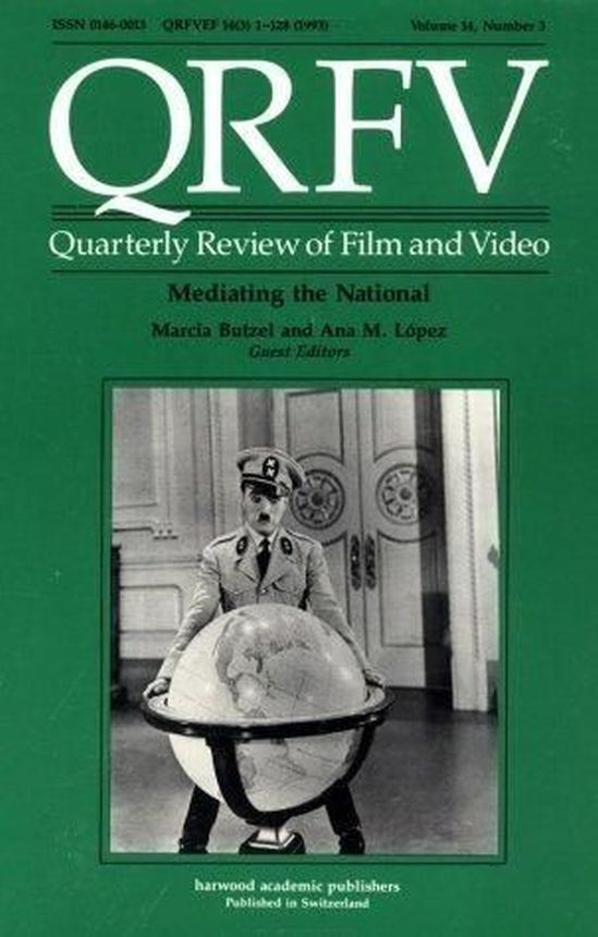 QUARTERLY REVIEW OF FILM AND VIDEO magazine side cover Issue v14n3   1992