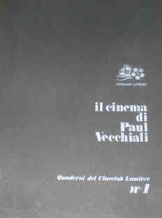 QUADERNI DEL CINECLUB LUMIERE magazine side cover Issue 4  1981