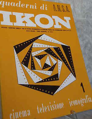 QUADERNI DI IKON magazine side cover Issue 1 January 1968