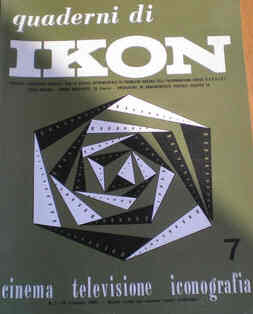 QUADERNI DI IKON magazine side cover Issue 7 July/August/September 1969