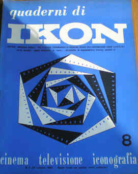QUADERNI DI IKON magazine side cover Issue 8 October/November/December 1969