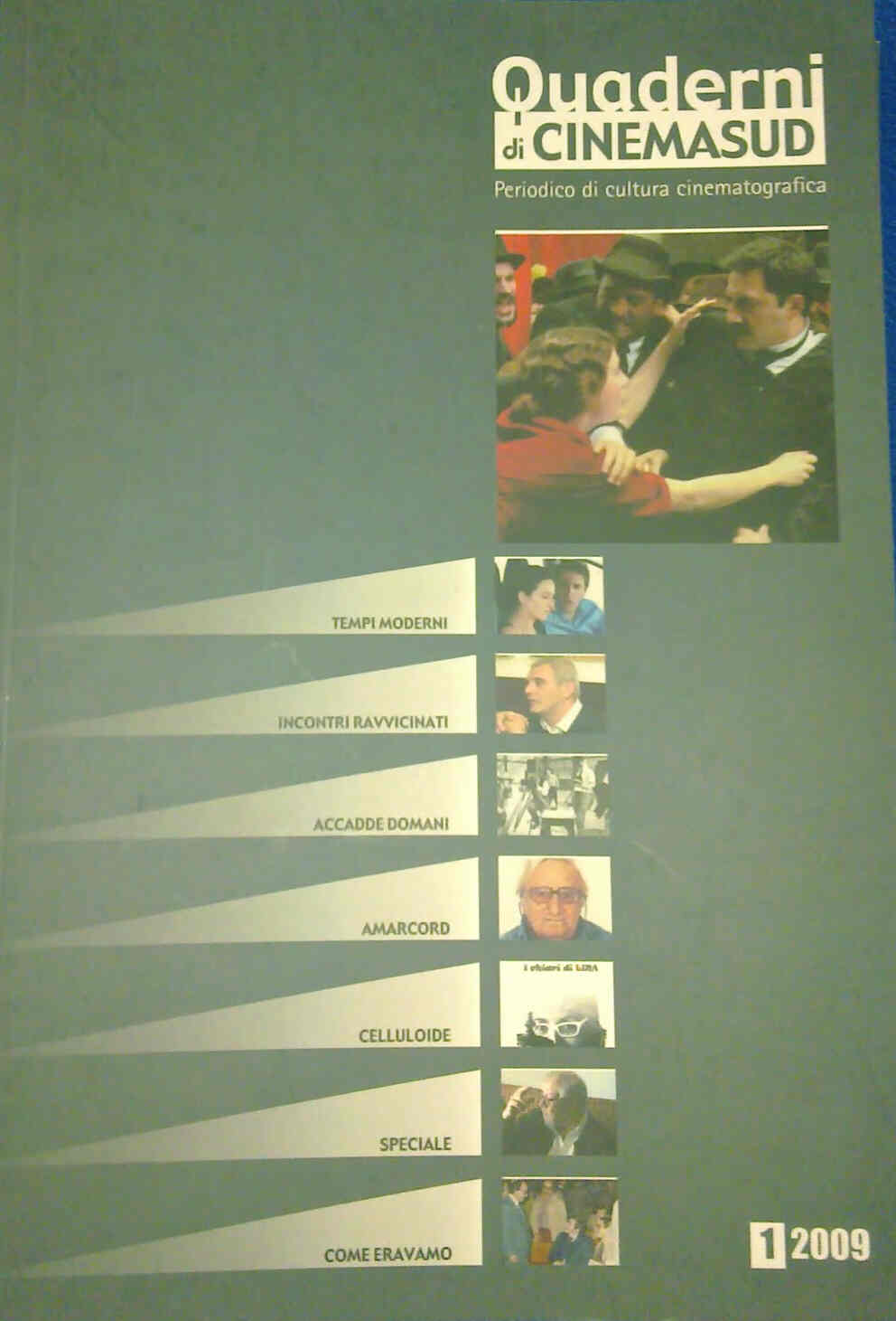 QUADERNI DI CINEMASUD magazine side cover Issue 1  2009