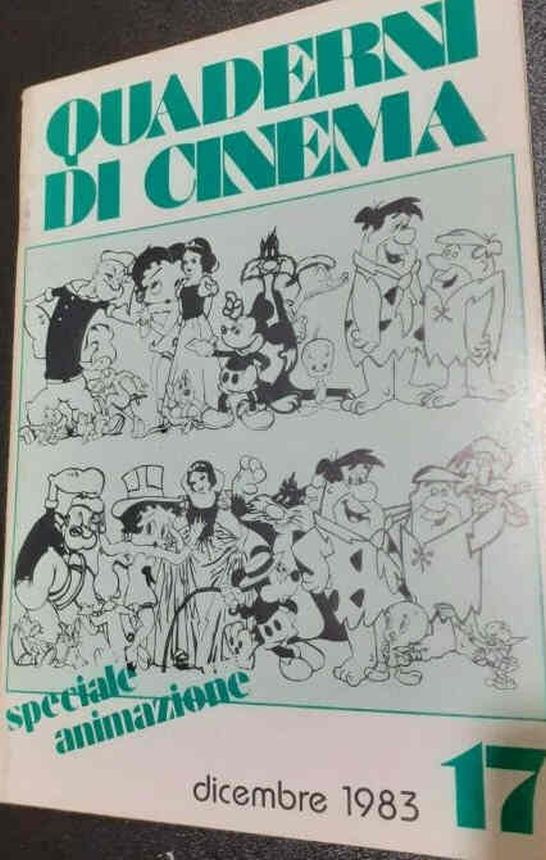 QUADERNI DI CINEMA magazine side cover Issue 17 December 1983
