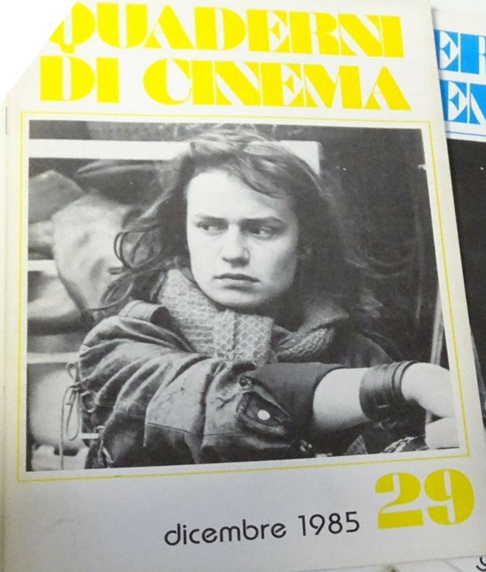 QUADERNI DI CINEMA magazine side cover Issue 29  December 1985
