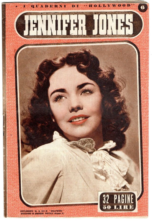 QUADERNI DI HOLLYWOOD magazine side cover Issue 6  Sup to Hollywood 123  1948
