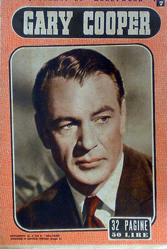 QUADERNI DI HOLLYWOOD magazine side cover Issue 7  Supplement to Hollywood #129  1948