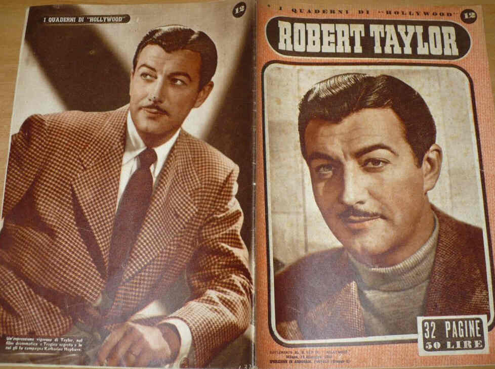 QUADERNI DI HOLLYWOOD magazine side cover Issue 12  Supplement to Hollywood #222 17 December 1949