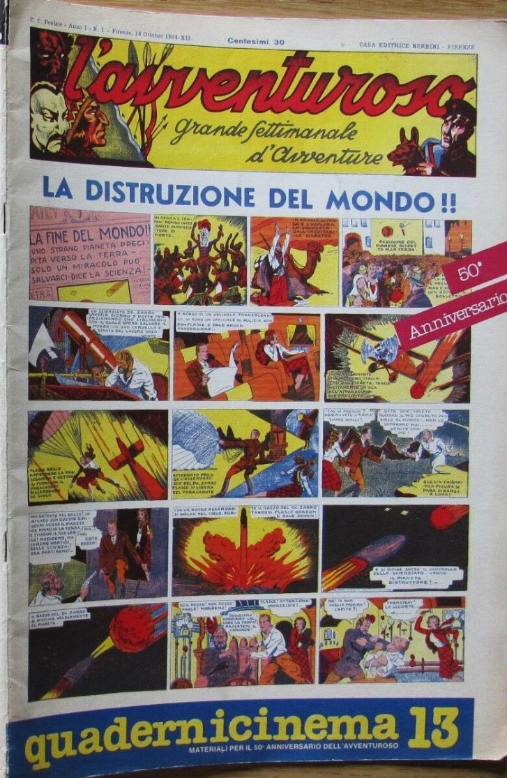 QUADERNICINEMA (SUP) magazine side cover Issue 13  November 1983